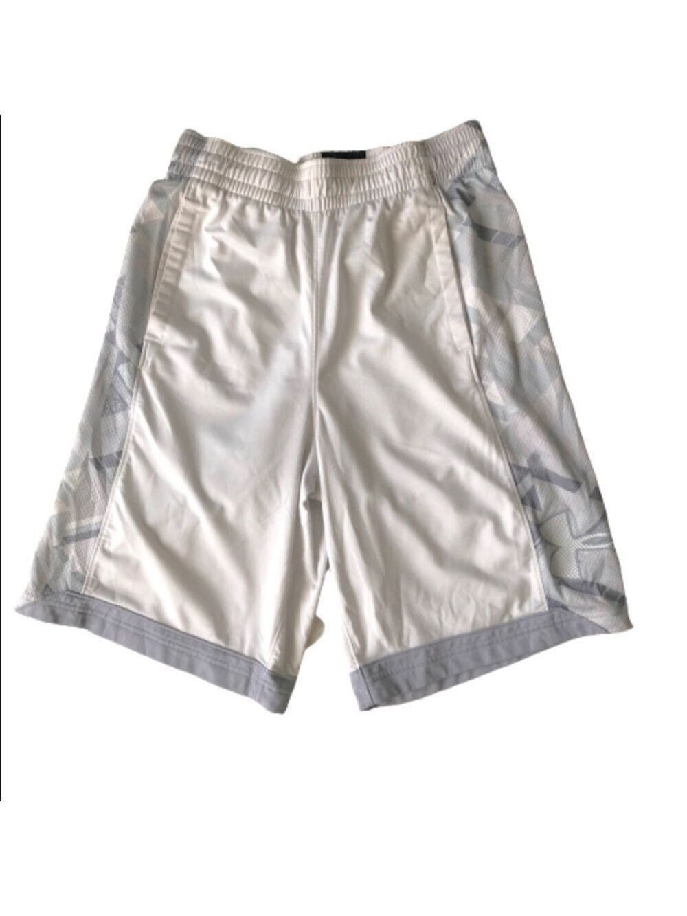 Men's Under Armour White Basketball Shorts